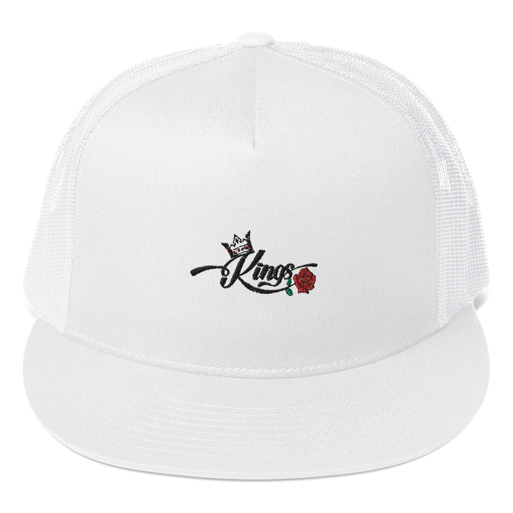 Men's King White Trucker Cap