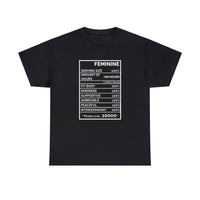 Women's Feminine Black T-Shirt