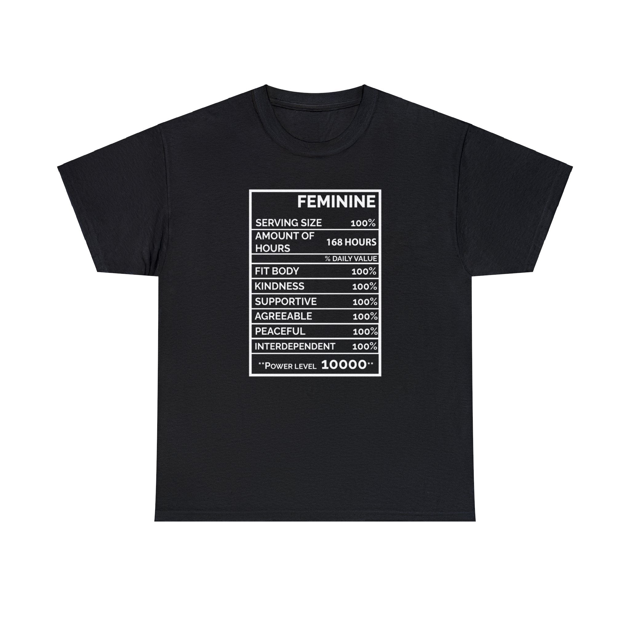 Women's Feminine Black T-Shirt