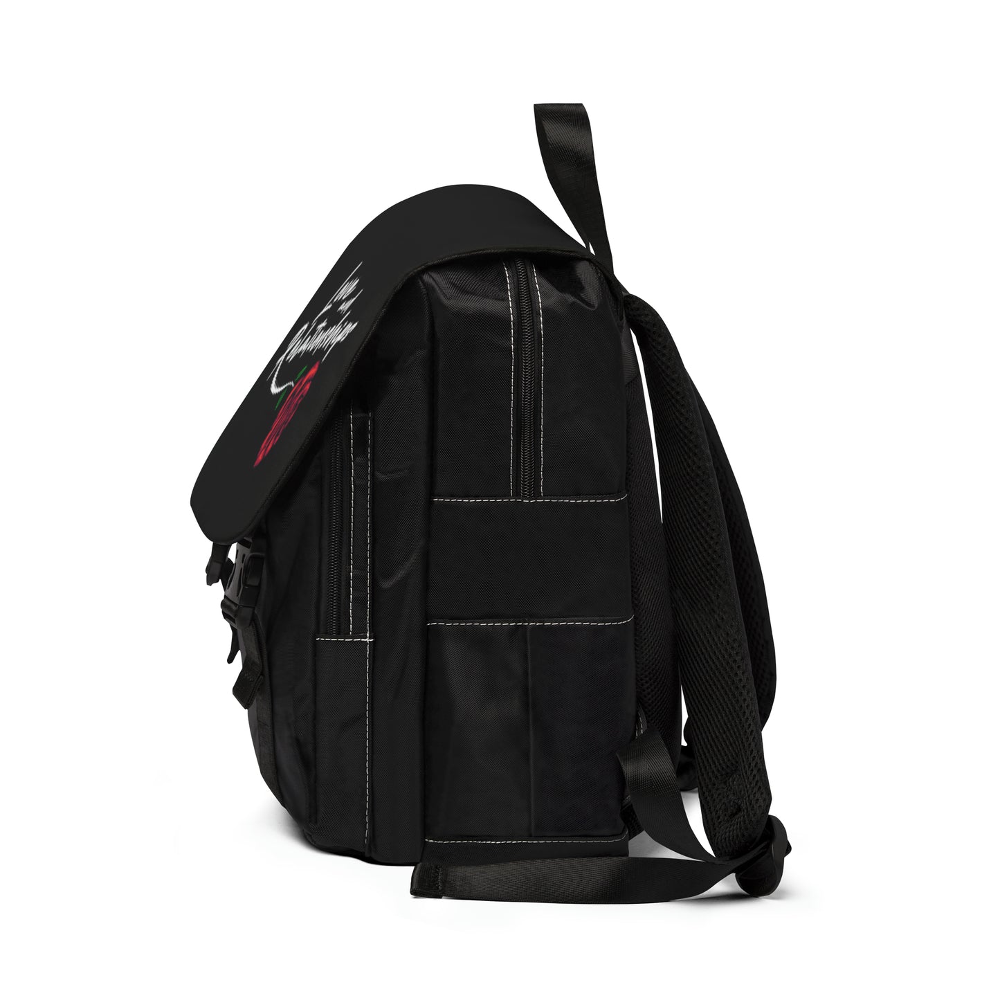 Love & Relationships Black Casual Shoulder Backpack