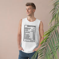 Premium Men's Masculine White Tank