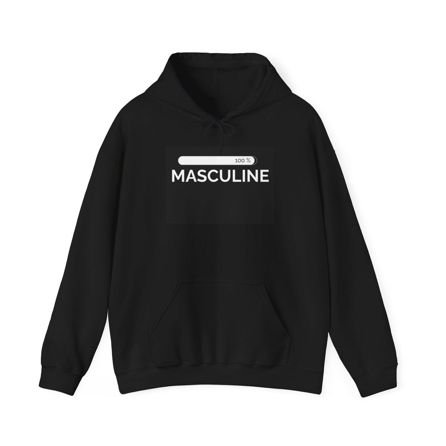 Men's Masculine Black Hoodie