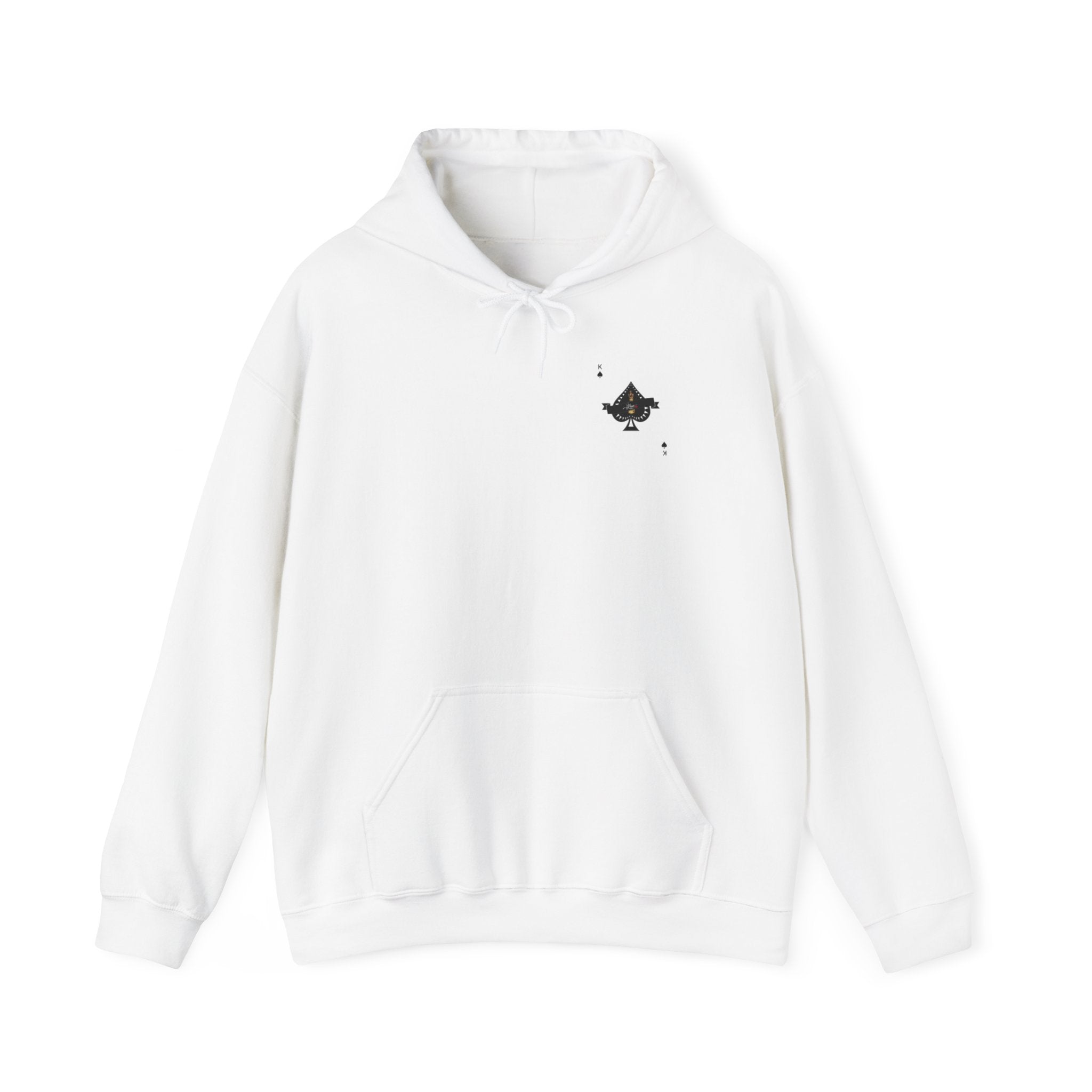 Men's Ace King White Hoodie