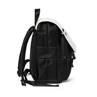 Woman's Feminine White Casual Shoulder Backpack