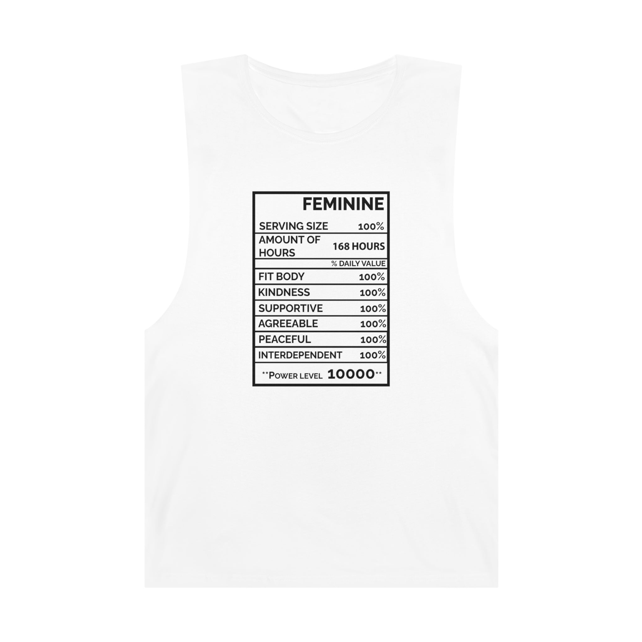 Woman's Feminine White Tank