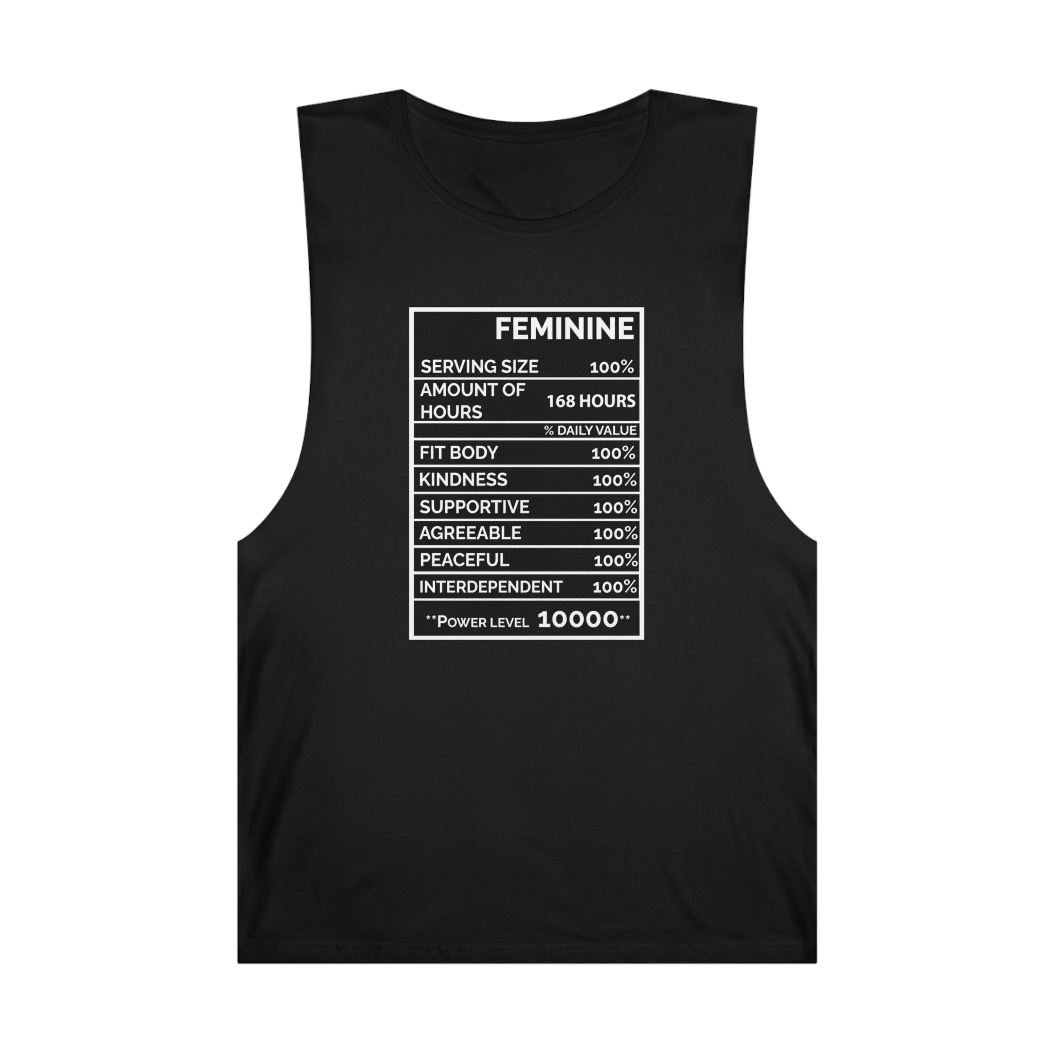 Woman's Feminine Black Tank