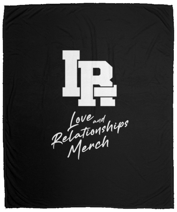 LR Merch Black Plush Fleece Blanket