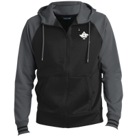 Men's Ace King Black Full-Zip Hooded Jacket