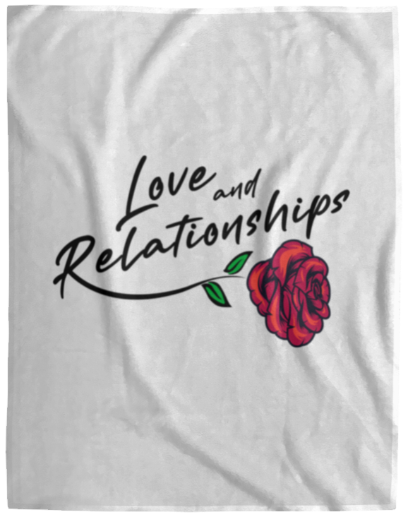 Love & Relationships White Fleece Blanket