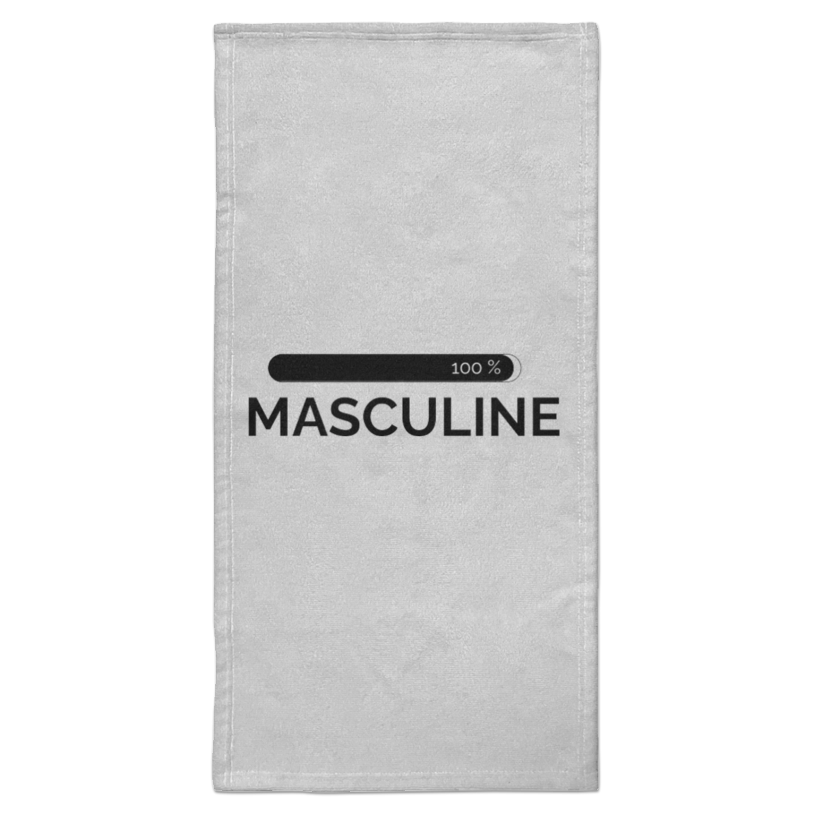 Men's Masculine White Hand Towel