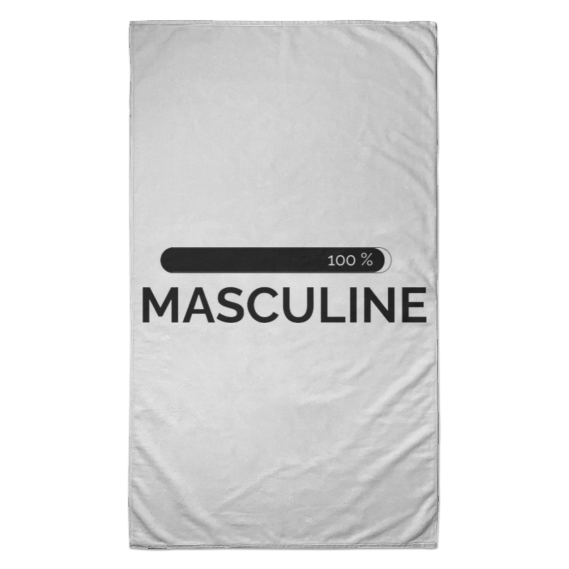 Men's Masculine White Bath Towel