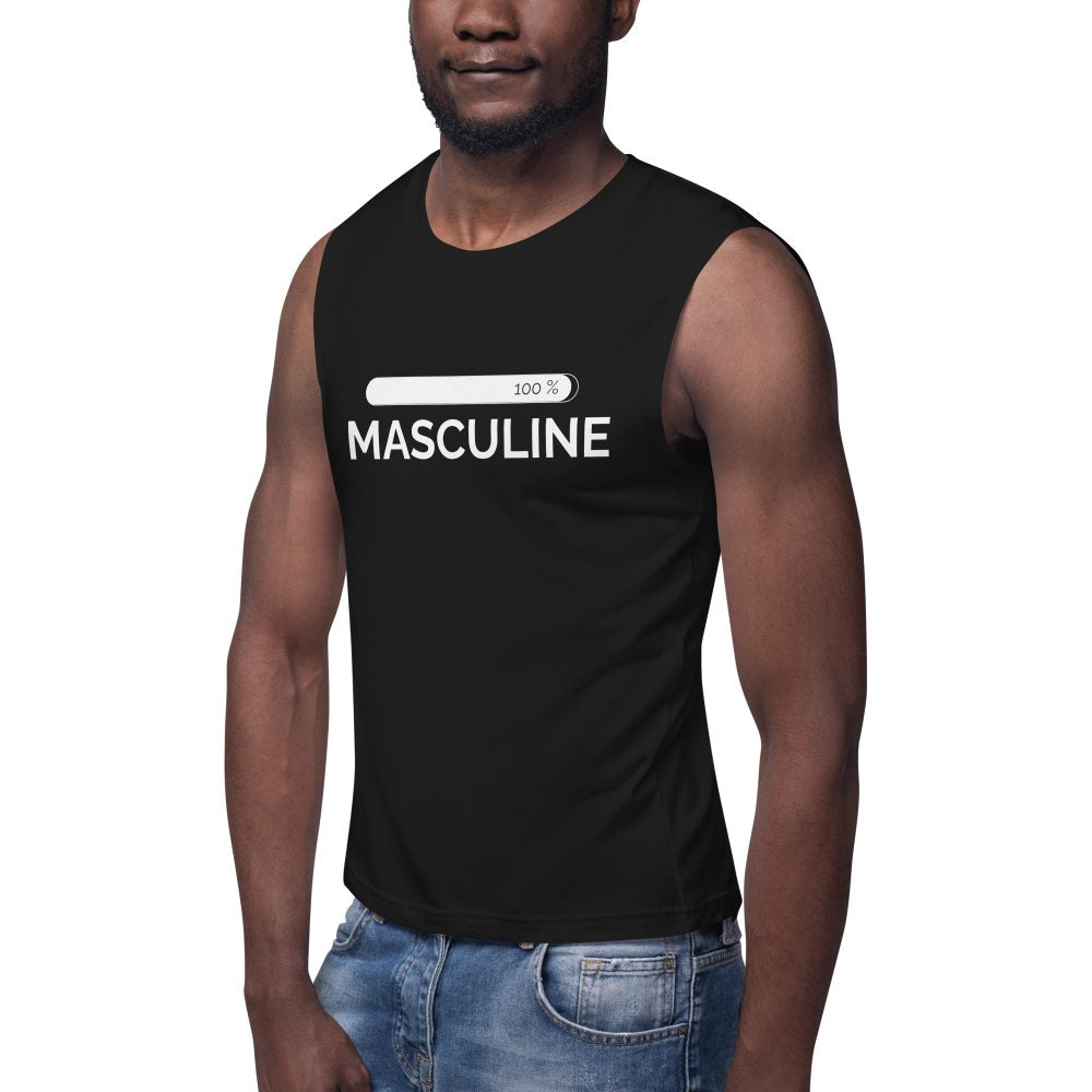 Men's Masculine Black Tank