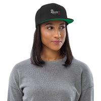 Woman's Queen Black Snapback Hat