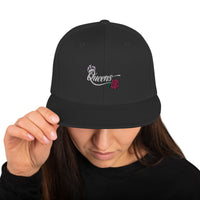 Woman's Queen Black Snapback Hat