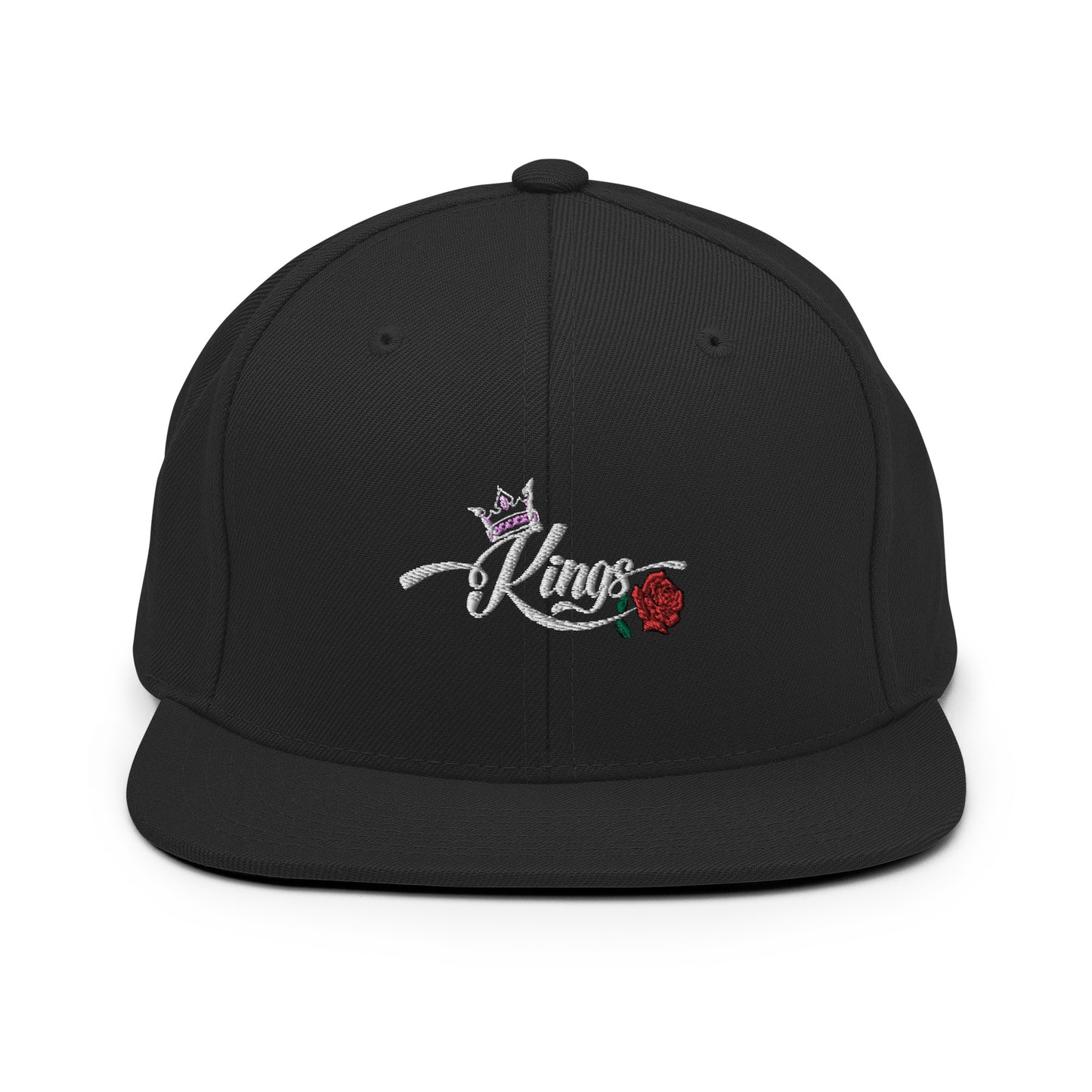 Men's King Black Snapback Hat