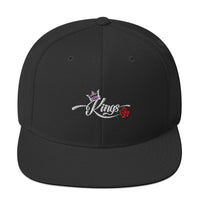 Men's King Black Snapback Hat