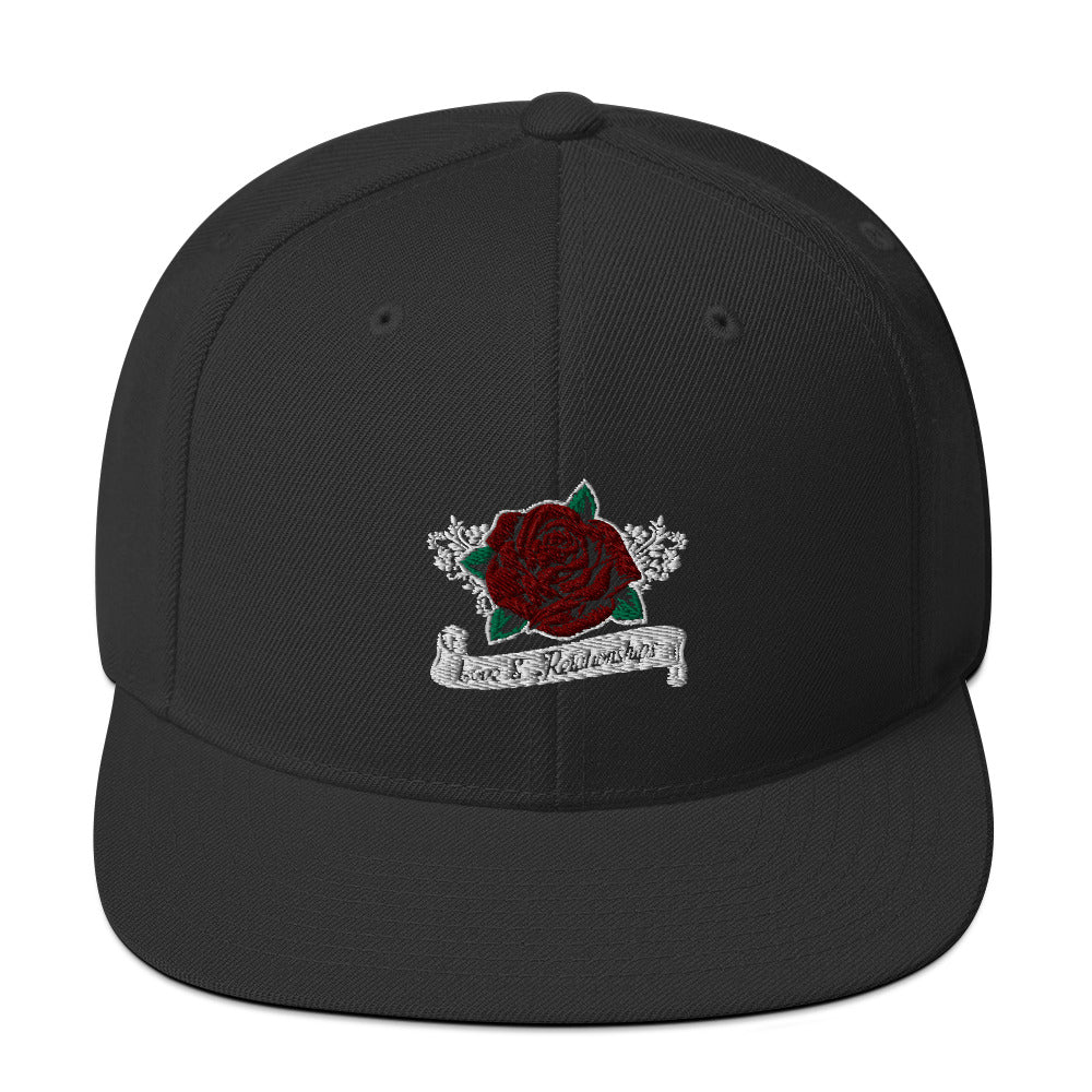 Premium Love & Relationships Black Snapback Hat