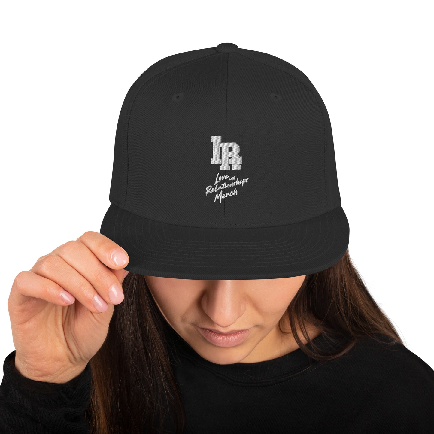 LR Merch Black Snapback Hat