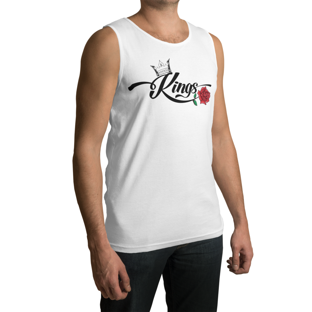 Men's King White Tank